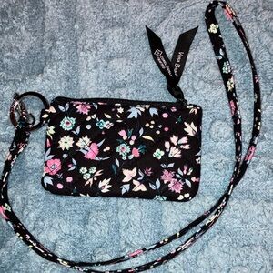 Vera Bradley Floral ID-Coin Purse New